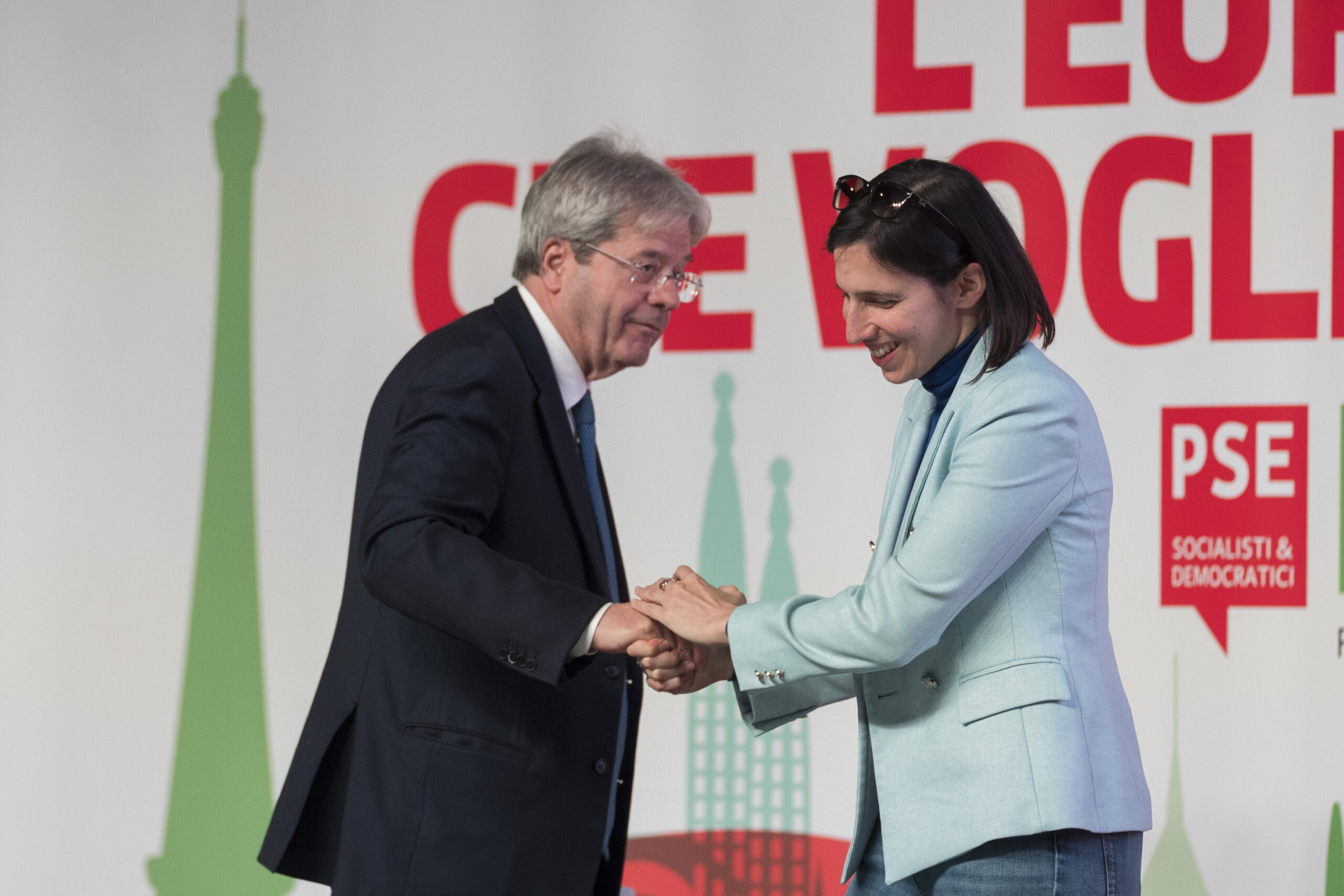 Elly Schlein Paolo Gentiloni